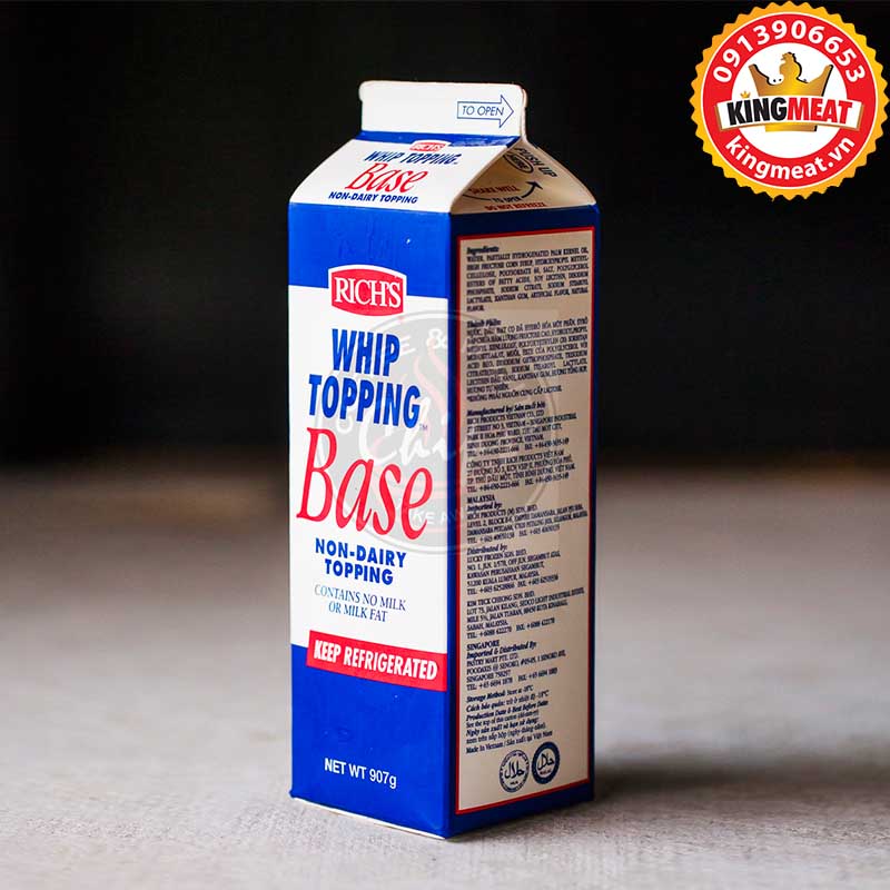 KEM CÔ ĐẶC RICH'SRICH'S WHIP TOPPING BASEHỘP 907gr